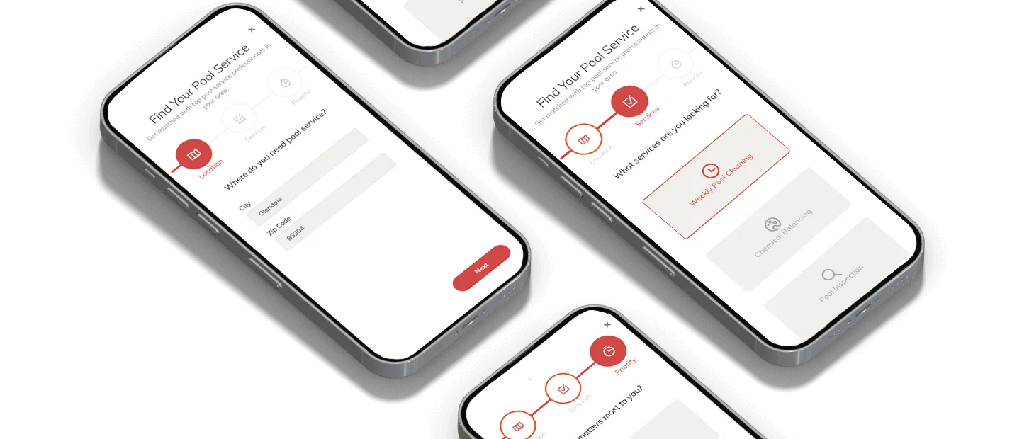 App screens