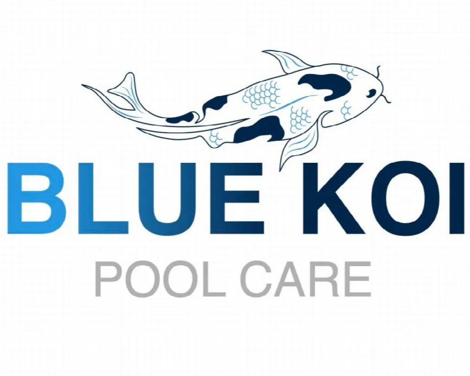 Blue Koi Pool Care Logo